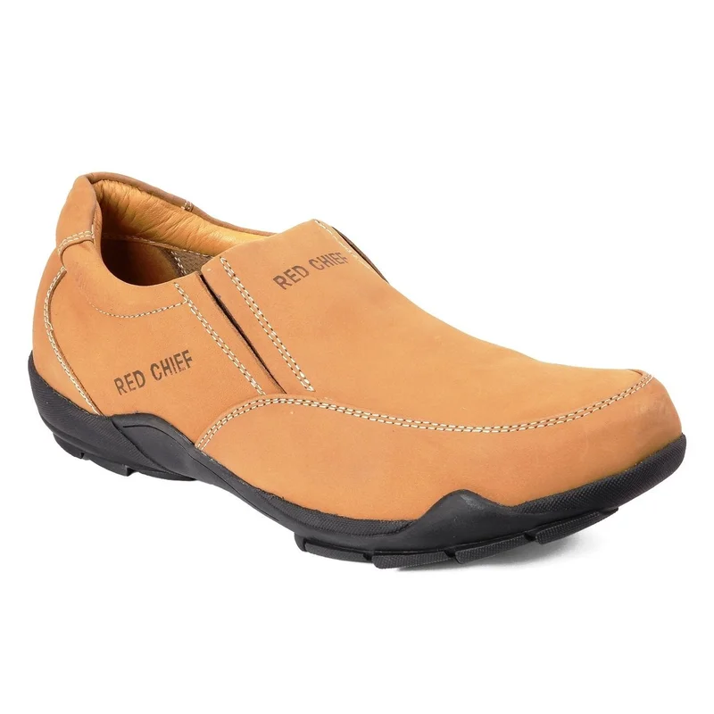 Red Chief حذاء رجالي مريح من الجلد الطبيعي سهل الارتداء كاجوال